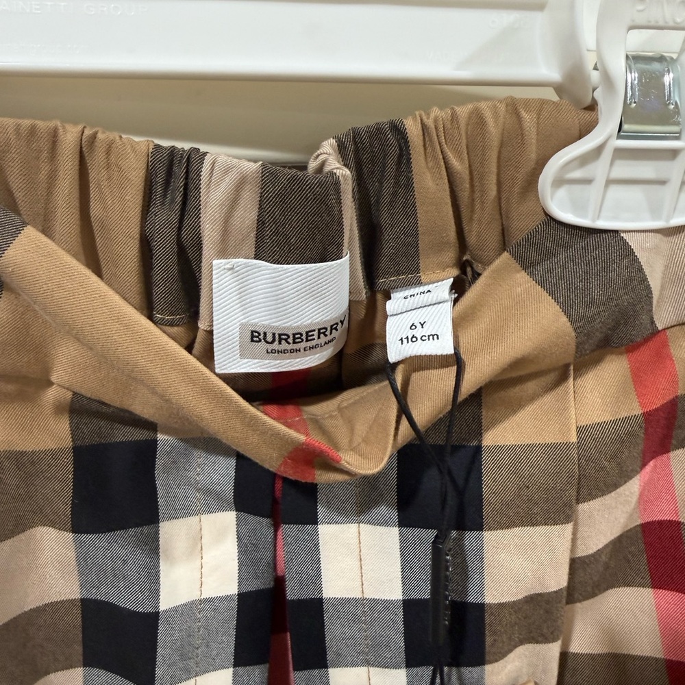 Burberry Beige and Red Plaid skirt and shirt - Picture 5 of 5
